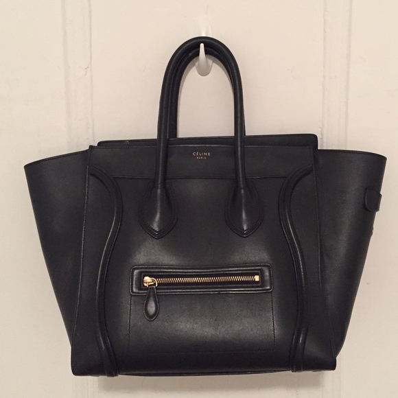 CELINE MINI LUGGAGE HANDBAG IN SMOOTH CALFSKIN - Picture 1 of 6